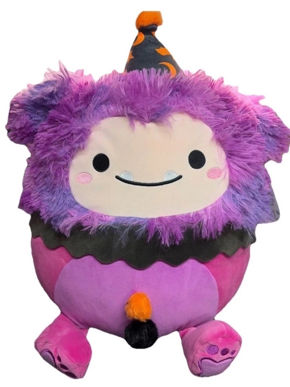 Squishmallows Halloween Woxie the Magenta Bigfoot 12-Inch Plush NWT